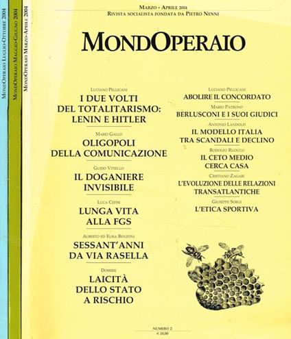 Mondoperaio N.S. Anno 9 N.2 3 4/5. Rivista Socialista Fondata Da Pietro Nenni Di: Luciano Pellicani Direttore - copertina