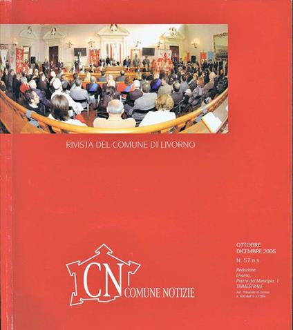 Comune Notizie. Rivista del Comune di Livorno - copertina