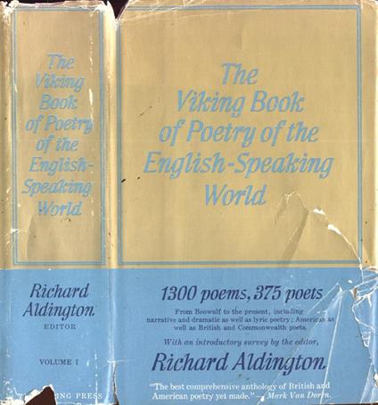 The Viking Book of poetry of the english - speaking world Vol. I - Richard Aldington - copertina