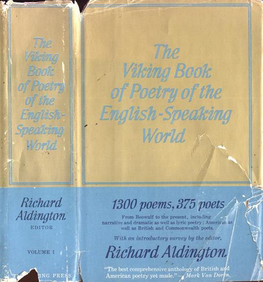 The Viking Book of poetry of the english - speaking world Vol. I - Richard Aldington - copertina