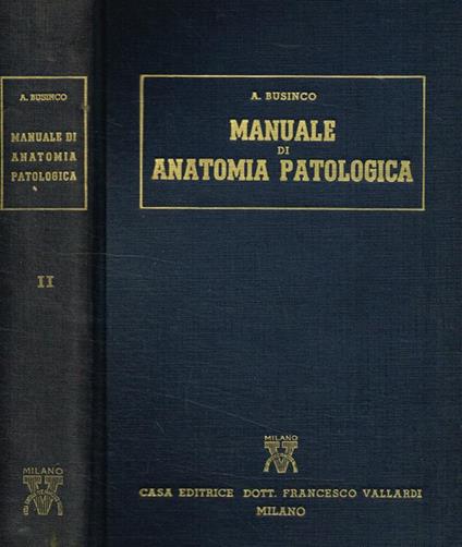 Manuale di anatomia patologica vol.II - Armando Businco - copertina