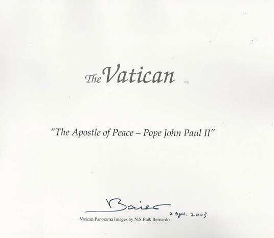 The Vatican - copertina