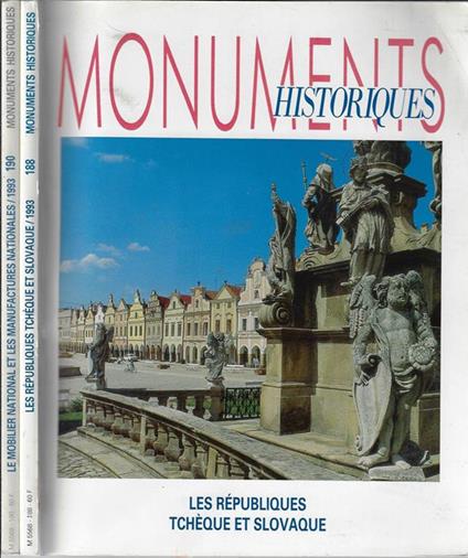 Monuments historiques Anno 1993 N° 188, 190 - copertina