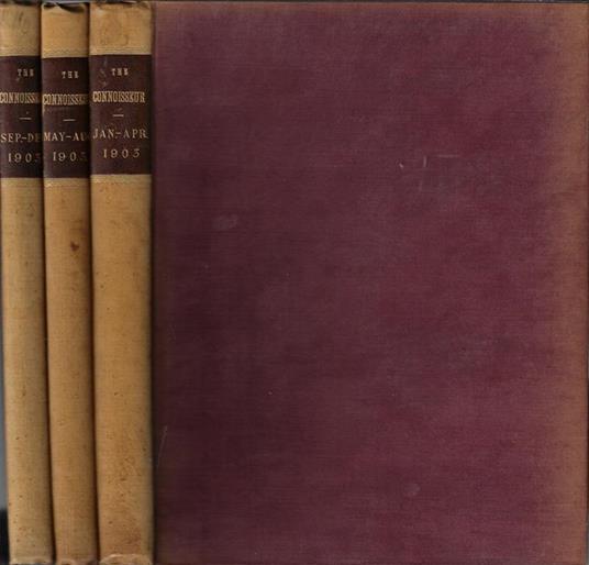 The connoisseur Anno 1903 (annata completa). An illustrated magazine for collectors - copertina