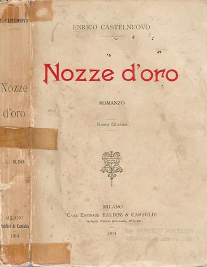 Nozze d'oro - Enrico Castelnuovo - copertina