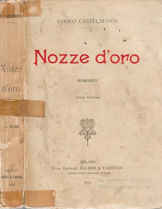 Nozze d'oro - Enrico Castelnuovo - copertina