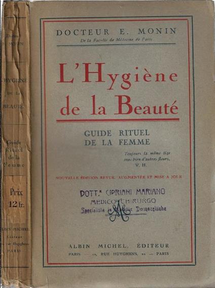 L' Hygiène de la beauté. Guide rituel de la femme - copertina