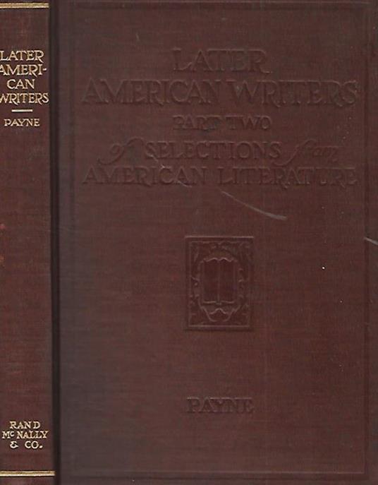 Later american writers part. two - Selection from american literature - copertina