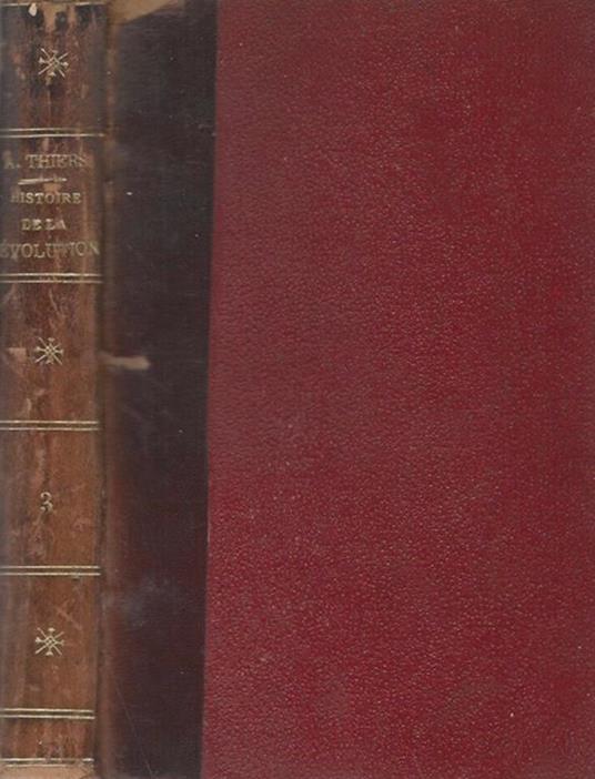 Histoire de la revolution française, tomo III - Adolphe Thiers - copertina