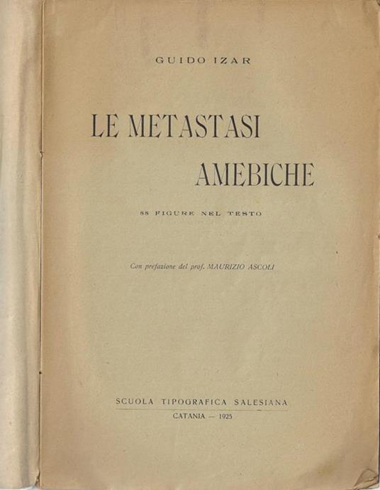 Le metastasi amebiche - Guido Izar - copertina