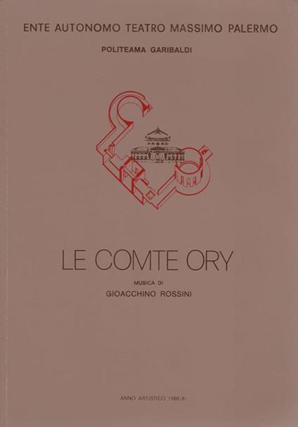 Le comte Ory. Melodramma giocoso in due atti - Eugène Scribe - copertina