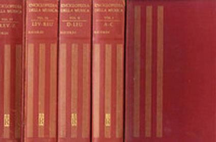 Enciclopedia Della Musica (4 Volumi) - Claudio Sartori - copertina