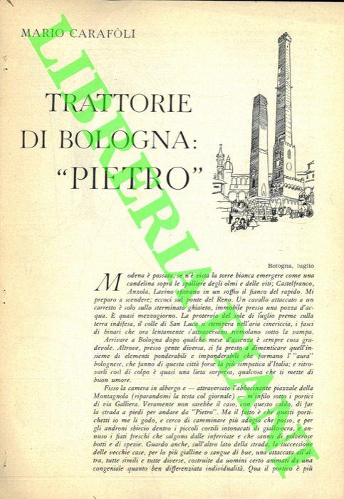 Trattorie di Bologna : "Pietro"
