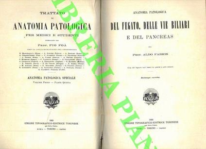 Anatomia patologica del fegato, delle vie biliari e del pancreas - Aldo Fabris - copertina