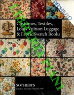 European and Oriental Costume, Textiles, Louis Vuitton Luggage and Fabric Swatch Books