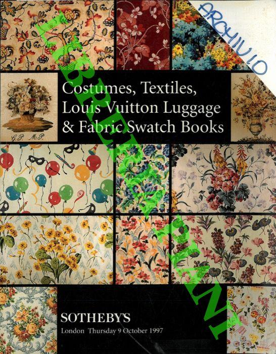 European and Oriental Costume, Textiles, Louis Vuitton Luggage and Fabric Swatch Books