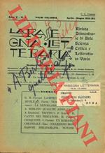 La rassegna letteraria. Dir. Vittorio e Mariano Parisi
