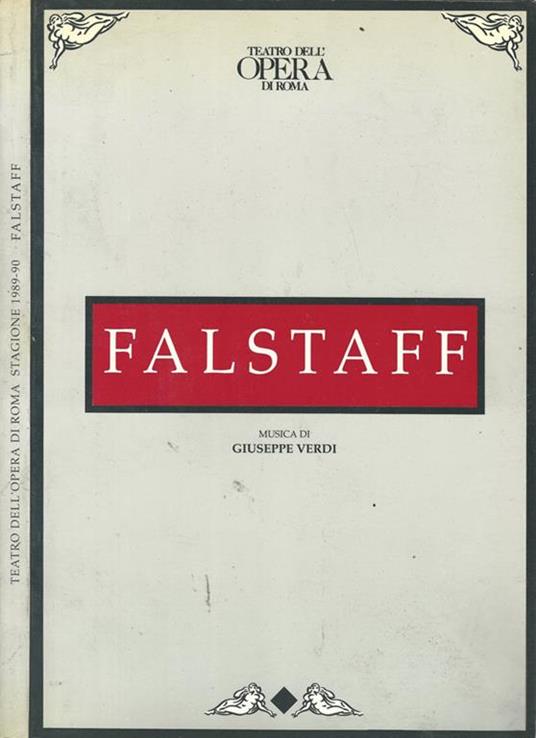 Teatro dell'Opera di Roma. Stagione 1989-90. Falstaf. Musica di Giuseppe Verdi - copertina