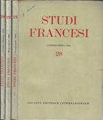 Studi francesi Anno VII N° 28, 29, 30 (annata completa)