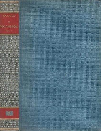 Il Decameron Vol I - Giovanni Boccaccio - copertina