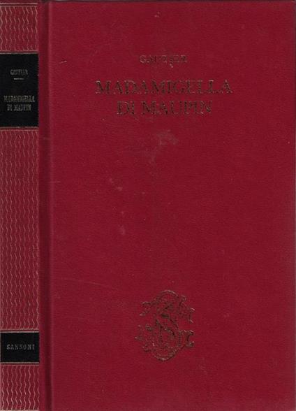 Madamigella di Maupin - Théophile Gautier - copertina