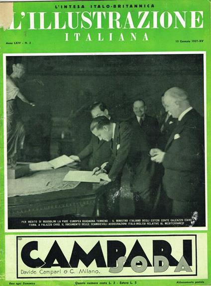 L' Illustrazione Italiana anno LXIV n.2 - Enrico Cavacchioli - copertina