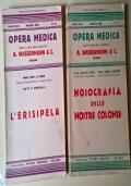 2 voll. Opera medica: Nosografia delle nostre colonie - L’erisipela - A. Wassermann - copertina