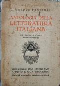 Antologia della letteratura italiana VOL I - Giuseppe Fanciulli - copertina