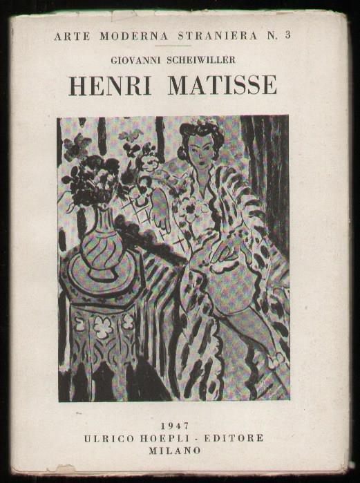 Henri Matisse - Giovanni Scheiwiller - copertina