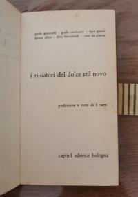 I rimatori del dolce stil novo - copertina