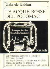 Le acque rosse del potomac - Gabriele Baldini - copertina