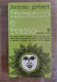 Immenso e rosso - Jacques Prévert - copertina