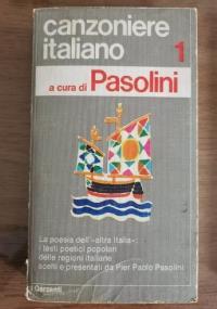 Canzoniere italiano 1 - Pier Paolo Pasolini - copertina