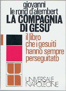 La Compagnia di Gesù - Jean Le Rond d'Alembert - copertina