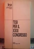 Tesi per il XXXI Congresso - copertina