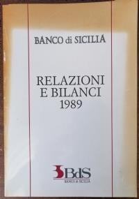 Relazioni e bilanci 1989 - copertina