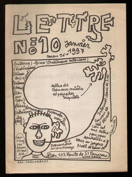 Lettred n° 10 - Ben Vautier - copertina
