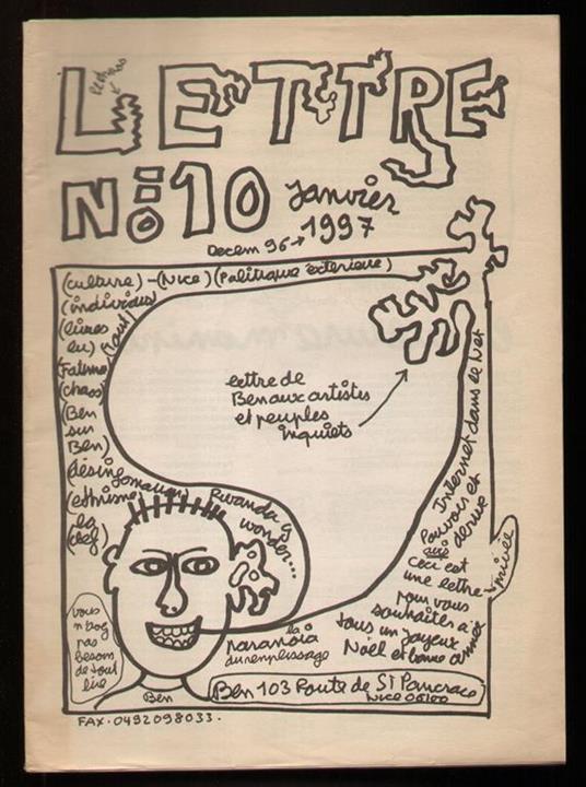 Lettred n° 10 - Ben Vautier - copertina