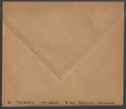 Tinguely - Jean Tinguely - copertina