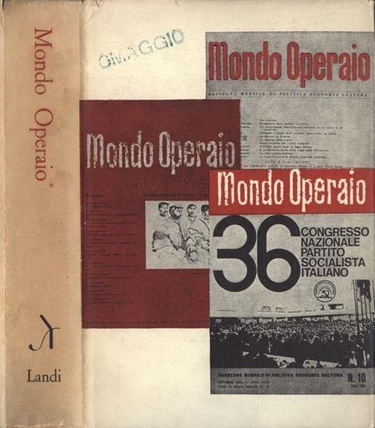 Mondo Operaio Vol. I - Gaetano Arfè - copertina