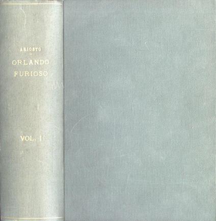 Orlando furioso Vol. I - Ludovico Ariosto - copertina
