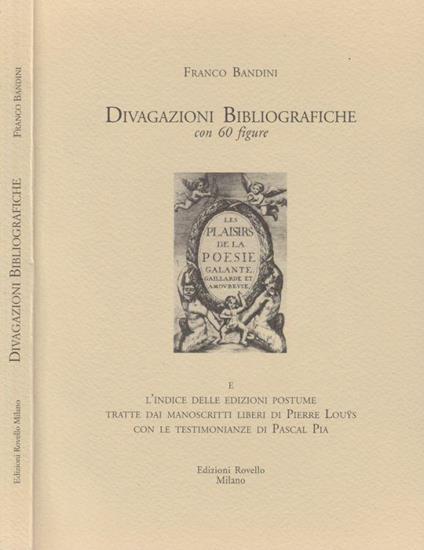 Divagazioni Bibliografiche - Franco Bandini - copertina