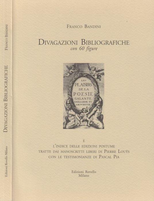 Divagazioni Bibliografiche - Franco Bandini - copertina