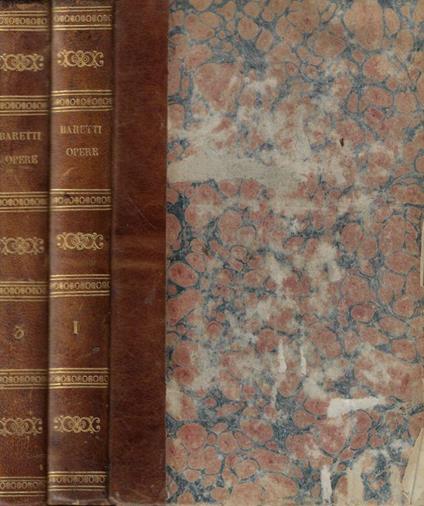 Opere di Giuseppe Baretti scritte in lingua Tomo 1-3 - Giuseppe Baretti - copertina
