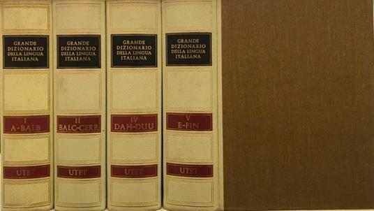 Grande dizionario della lingua Italiana - Salvatore Battaglia - copertina
