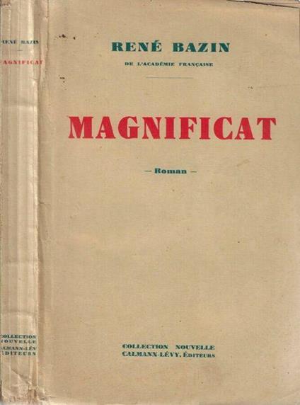 Magnificat - René Bazin - copertina