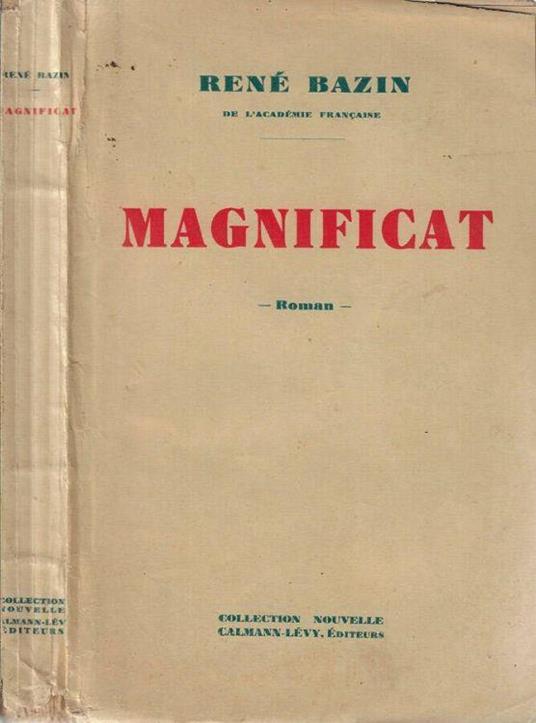 Magnificat - René Bazin - copertina