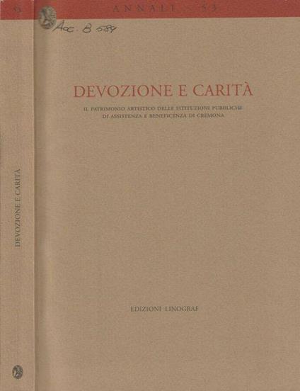 Devozione e carità - Lia Bellingeri - copertina