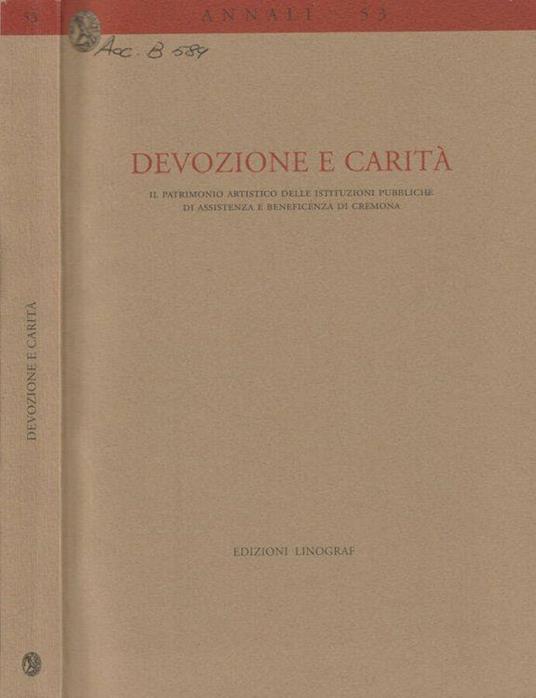 Devozione e carità - Lia Bellingeri - copertina
