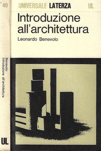 Introduzione all'architettura - Leonardo Benevolo - copertina